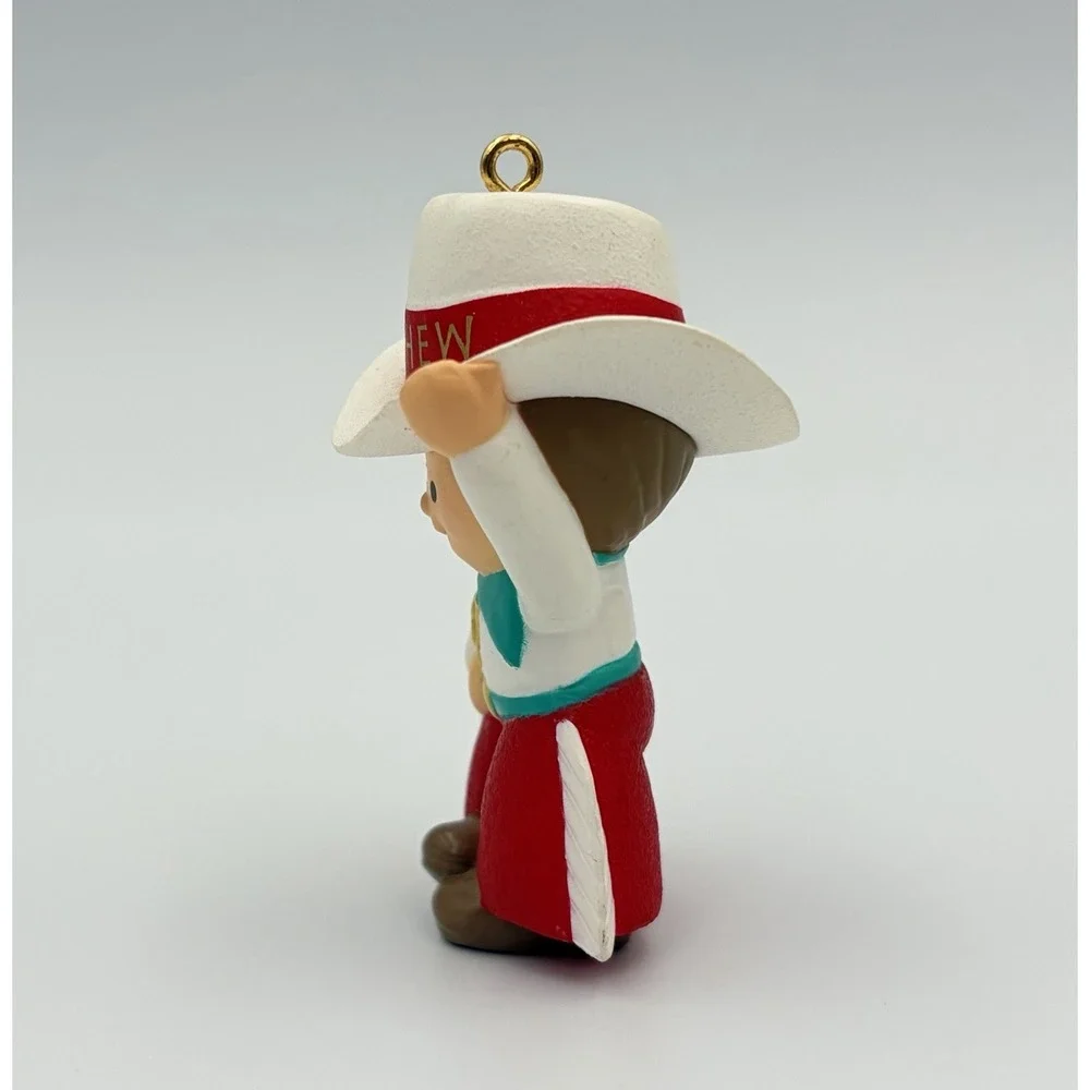 1993 Hallmark Keepsake Ornament Nephew Cowboy Sheriff Western Christmas Vintage